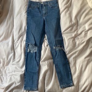Topshop Jamie skinny denim 24 high rise fit